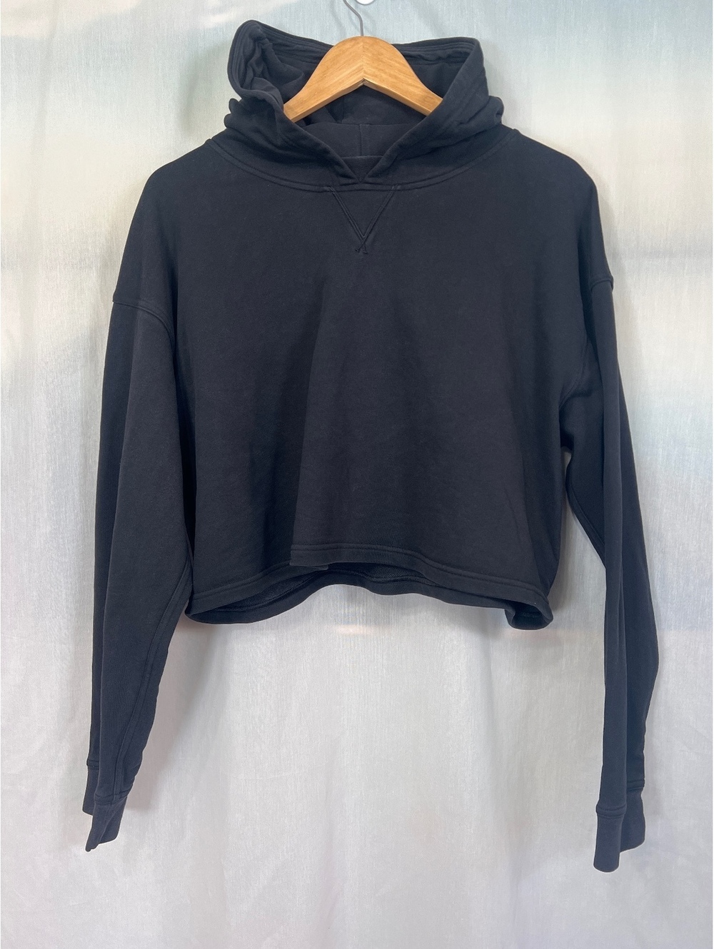 Lululemon Cropped Black Hoodie Women's Size 12